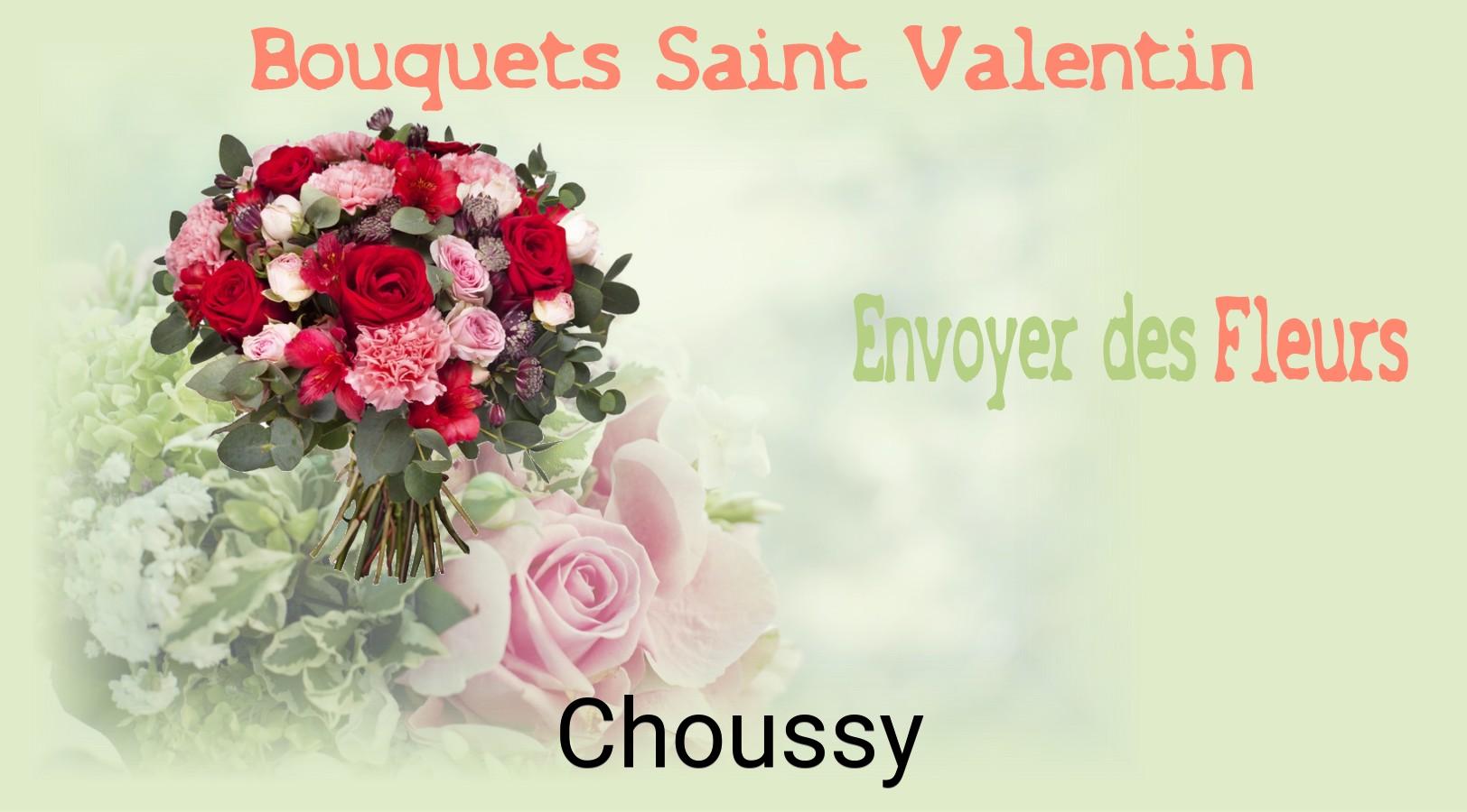 Roses de Saint-Valentin livrées à Choussy